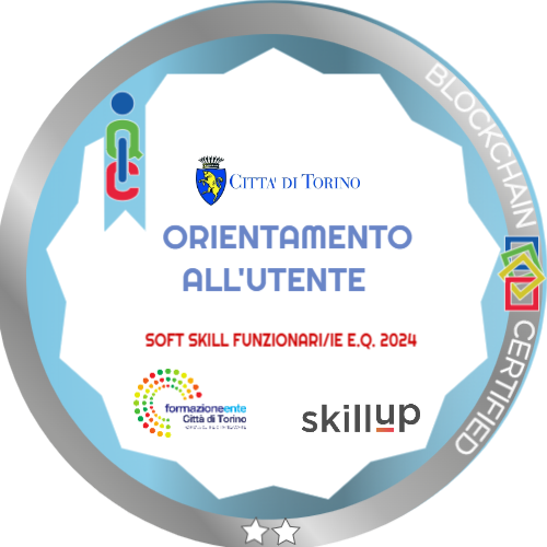 ORIENTAMENTO ALL'UTENTE (Silver)  - SOFT SKILL FUNZIONARI/IE E.Q 2024